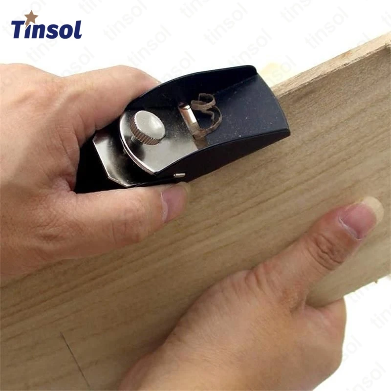 TINSOL Mini Manual Carpenter Planer Aluminum Alloy Wood Plane Cutting Edge Portable Hand Tools for Woodworking Carpentry Trim