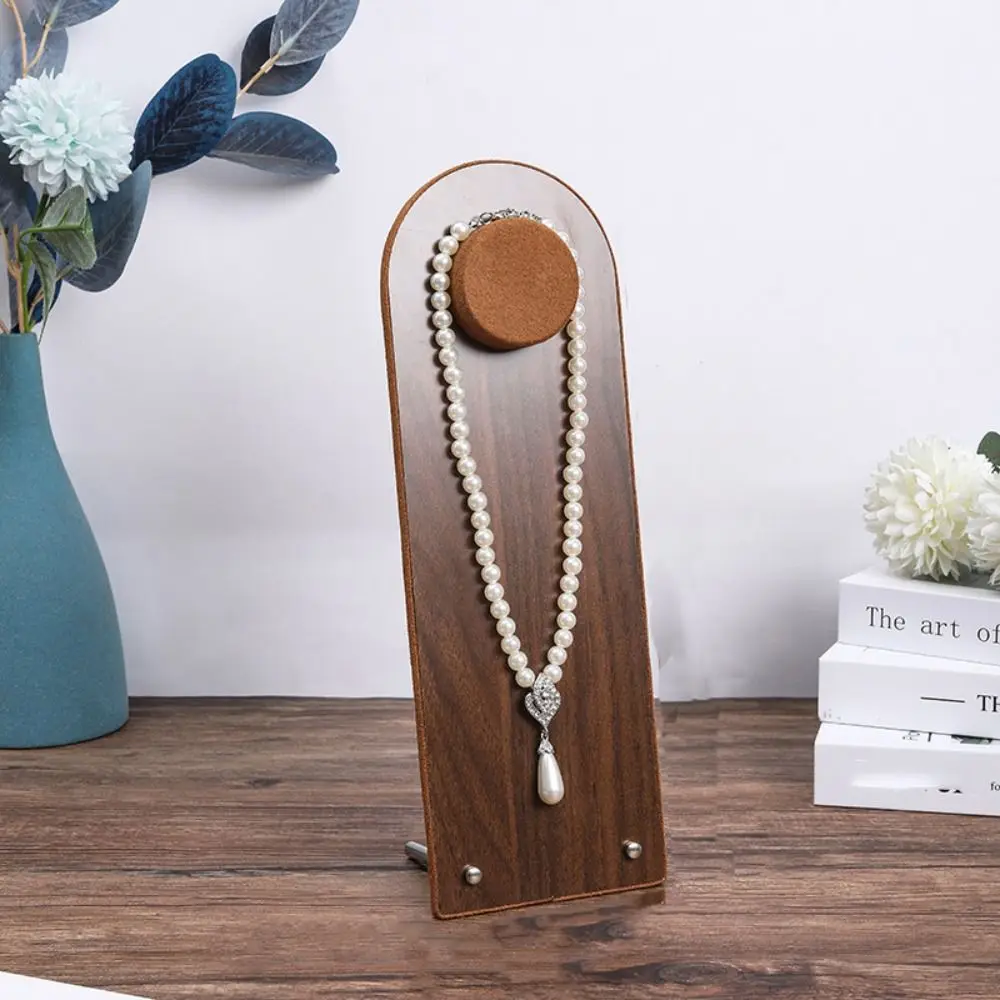 

Durable Walnut Wood Bracelet Tray Necklace Organizer Bracelet Display Rack Ornaments Storage Case Hand Jewelry Holder Gift