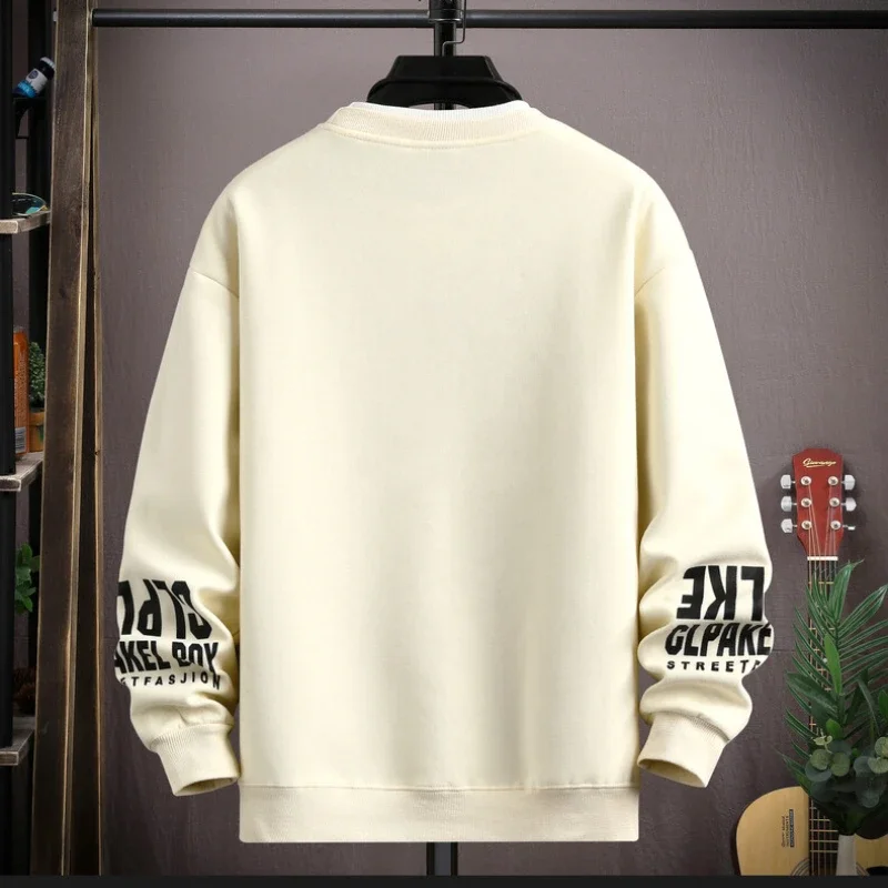 الأمريكية خمر طباعة الجرافيك تي شيرت الرجال الشارع الشهير النساء المتضخم طاقم الرقبة طويلة الأكمام تي شيرت بلايز عادية ملابس للرجال #5