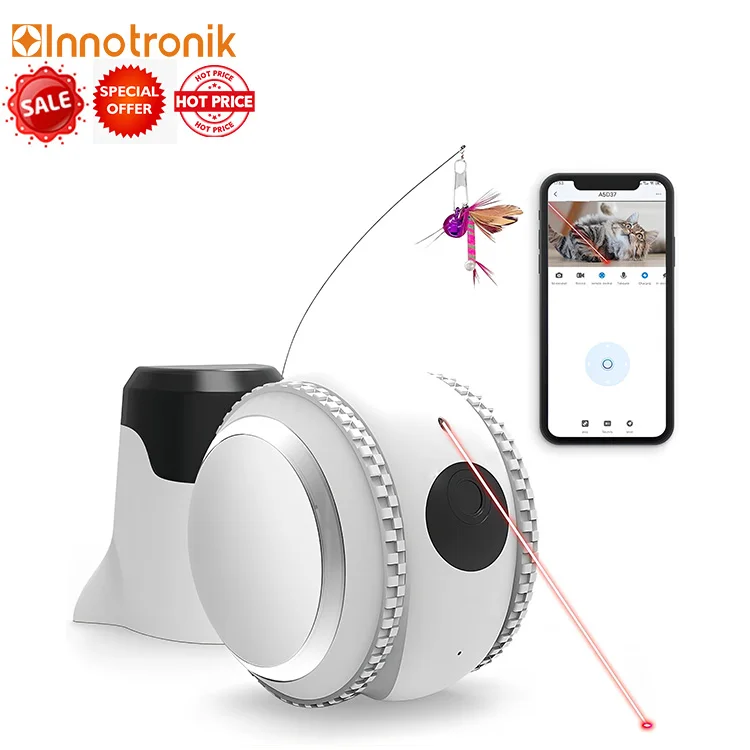 Innotronik Tumbler Design Mobility Powerful Robot Dog Cat Camera Rolling Surveillance Pet interaction  Auto Return to Charge