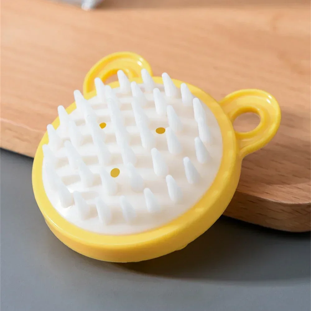 1PCS Massage Comb Round Scalp Massager Unfading Plastic Bathing Hair Scalp Comb Bathing Tool Head Skin Shampoo Brush