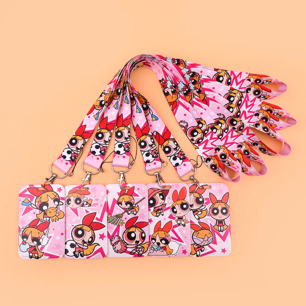 بارد امرأة صغيرة ضابط الشرطة الرسوم المتحركة اسهم لمفتاح الرقبة حزام معرف شارة حامل شنق حبل Keyrings اكسسوارات الهدايا #2