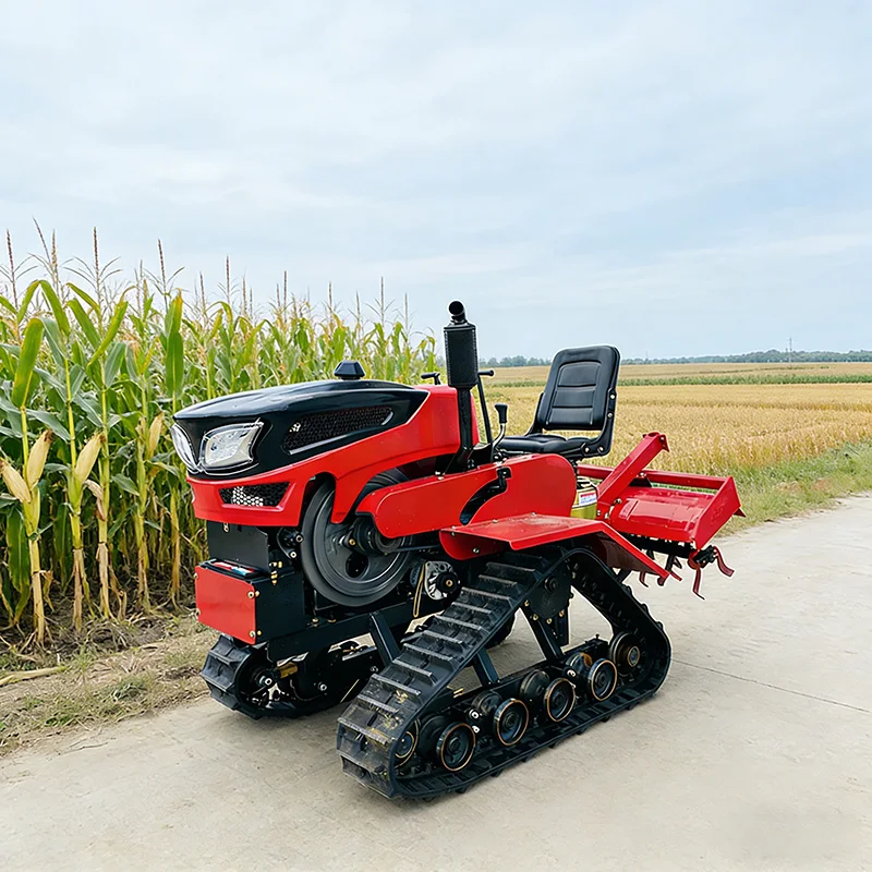 

Customized 25HP Full Terrain Crawler Rotary Tiller Small Cultivator with Attachments for Farm