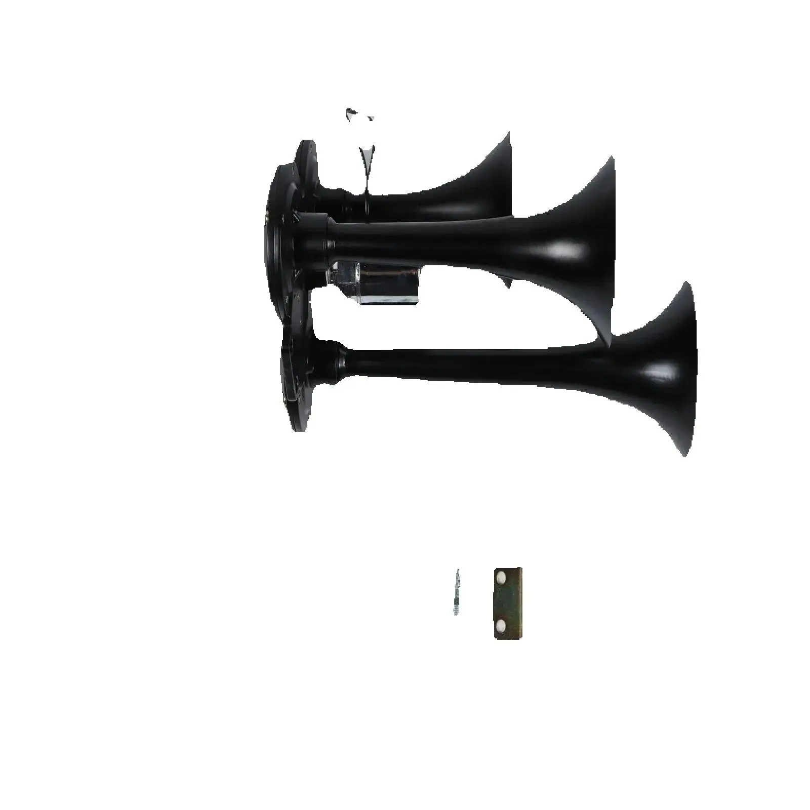 

12V/24V Pneumatic Triple Trumpet Air Horn for Truck Car Motorcycle ATV Chromium Plated Steel