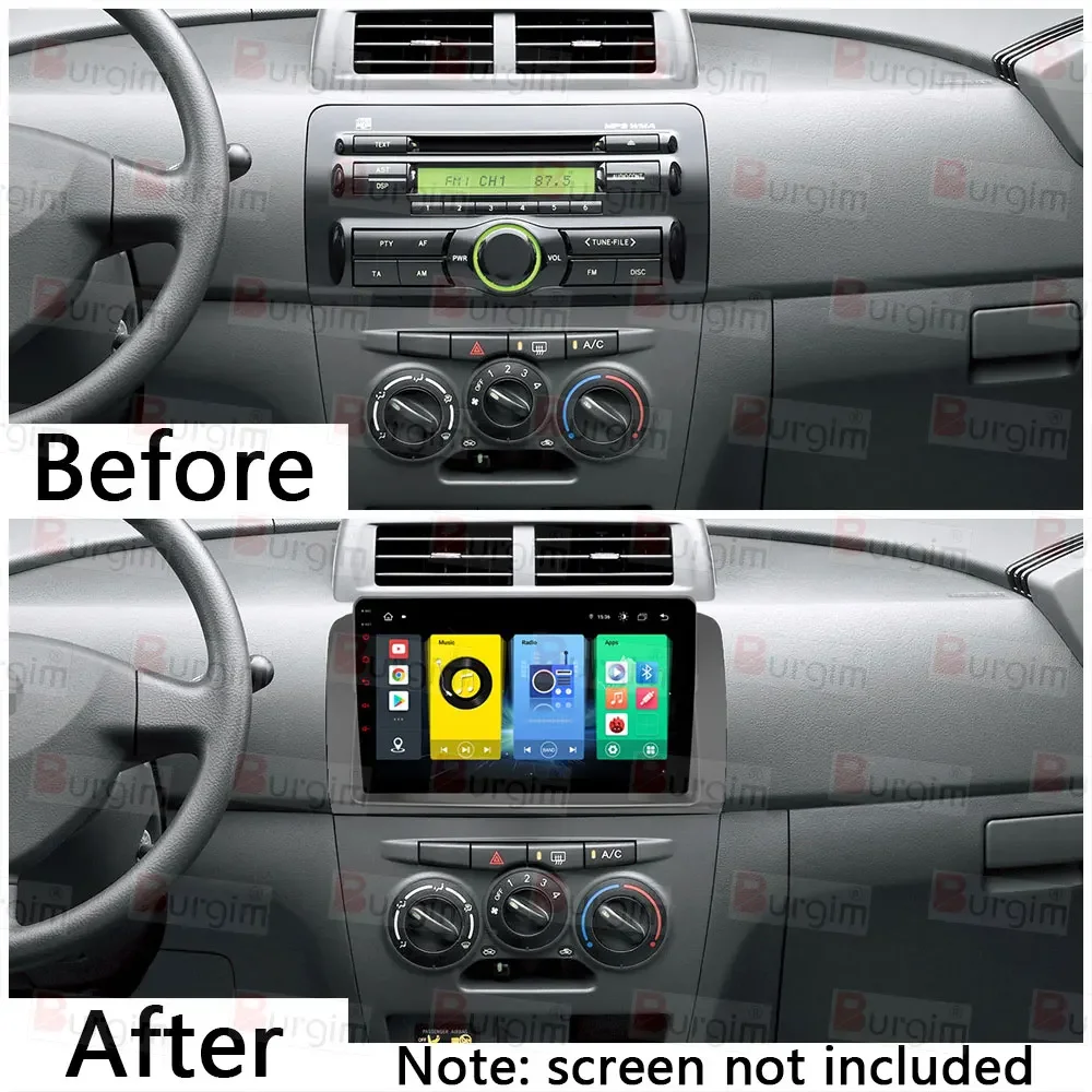 إطار راديو السيارة لسيارة Toyota bB QNC20 دايهاتسو ماتيريا سوبارو ديكس 2005-2016 9 بوصة لوحة ستيريو الأسلاك تسخير سلك الطاقة