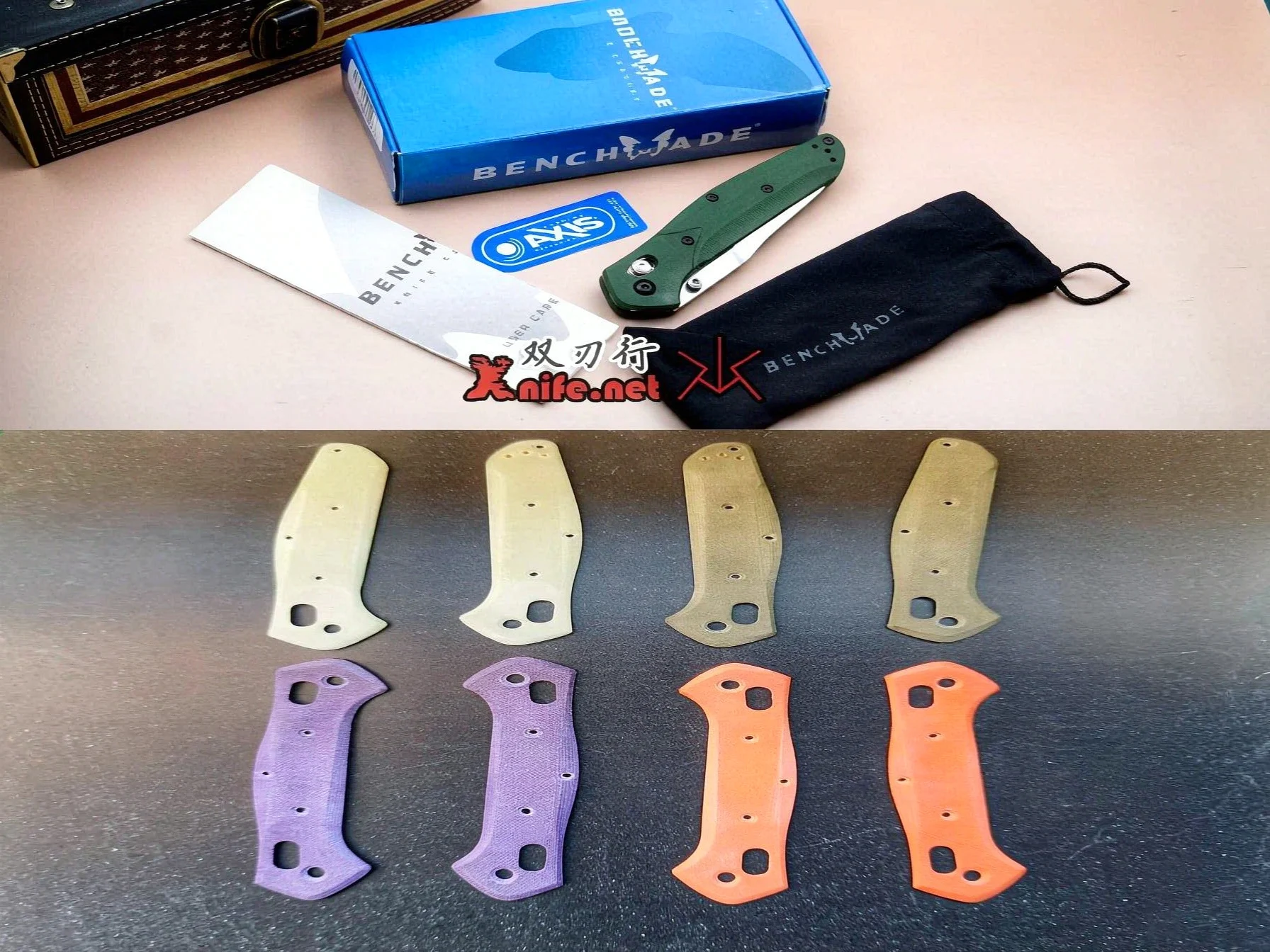 4 Colors G10 Material Knife Handle Non-slip Scales For Genuine Benchmade 940 Osborne Knives DIY Making Replace Part Accessories