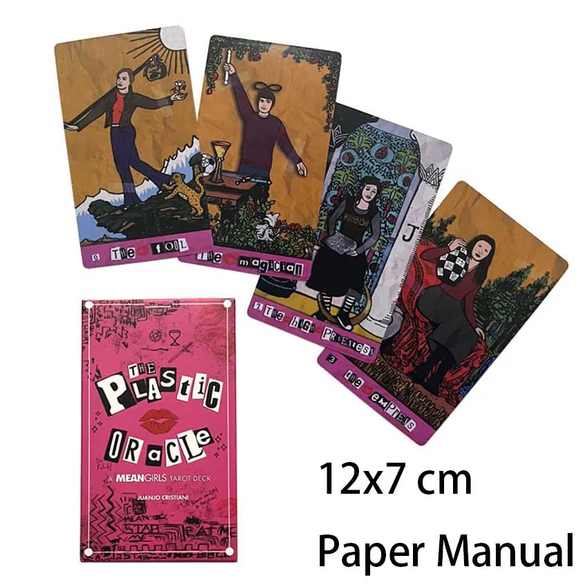 12x7 cm  A MEAN Girls Tarot Card Games Paper Manual