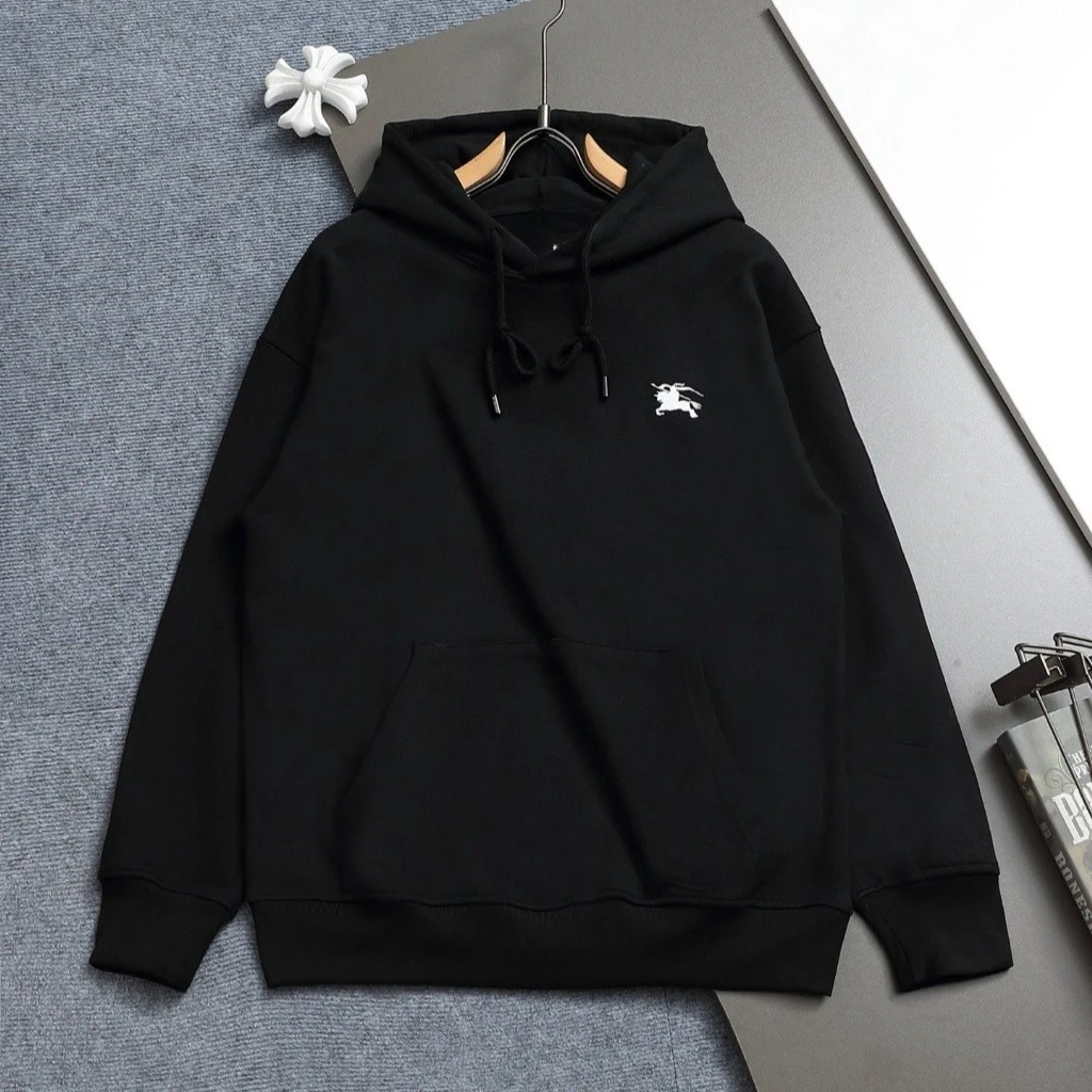 بربري خريف/شتاء جديد البلوز 2025 الرجال والنساء الأمريكية الخفيفة الفاخرة الاتجاه تنوعا سترة فضفاضة غير رسمية مقنعين