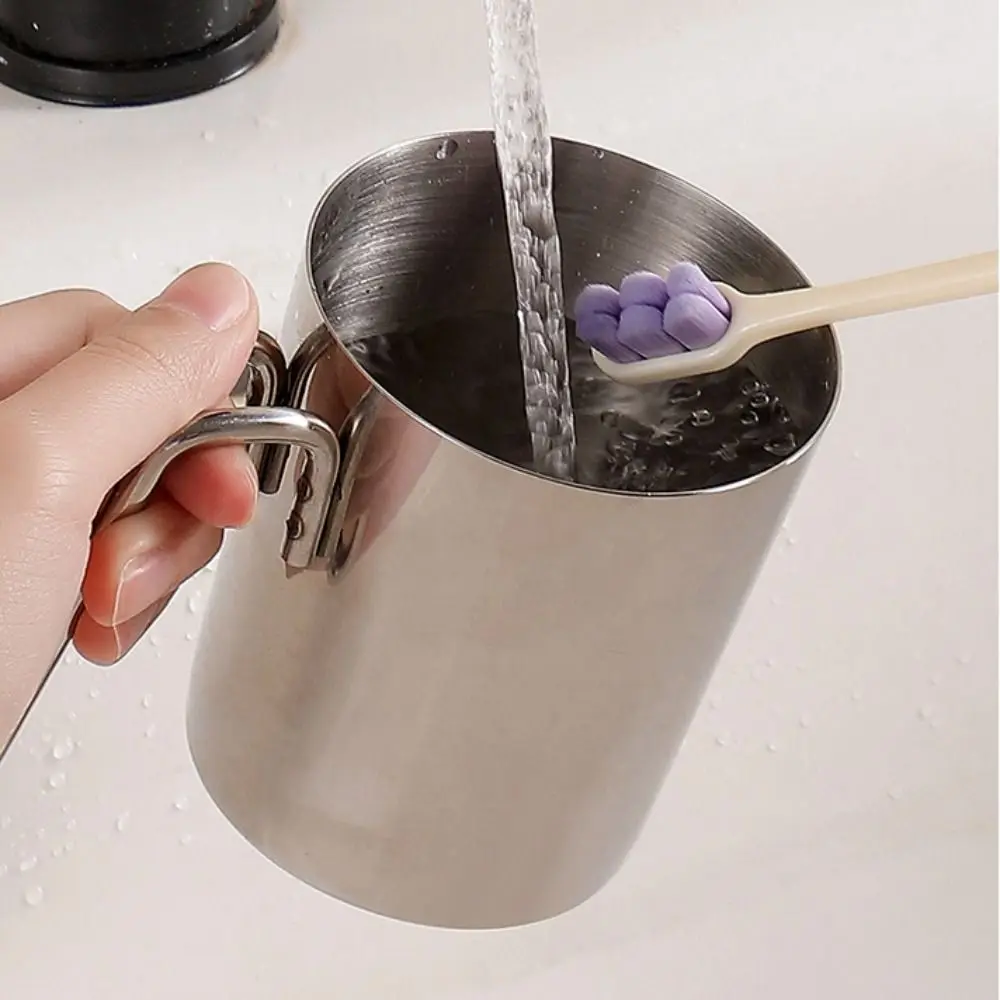 Durable Stainless Steel Mouthwash Cup Minimalist Anti-rust Rinse Cup Smooth Creative Bathroom Cup Travel
