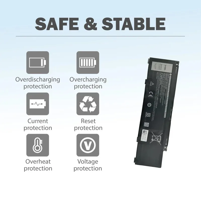 266J9 51Wh بطارية لديل انسبايرون G3 15 3500 3590 3790 G5 15 5500 SE 5505 11.4V 4474mAh P89F انسبايرون 5490 INS 15PR-1545W 154