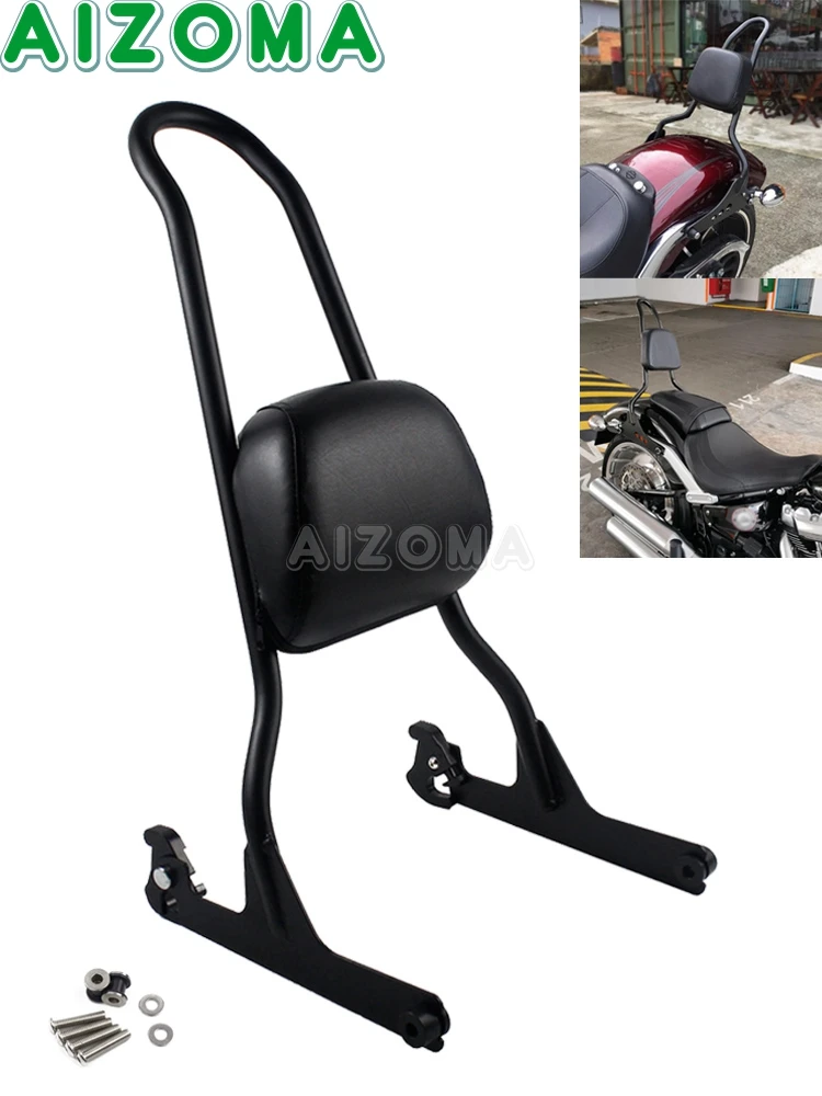 Oparcie pasażera motocyklowego typu Bobber Sissy Bar do Harley Fat Boy FLSTF FLSTFB FLSTFBS FLSTSB FLSTSE FXST FXSTB FXSTC FXSTS — zdjęcie 2