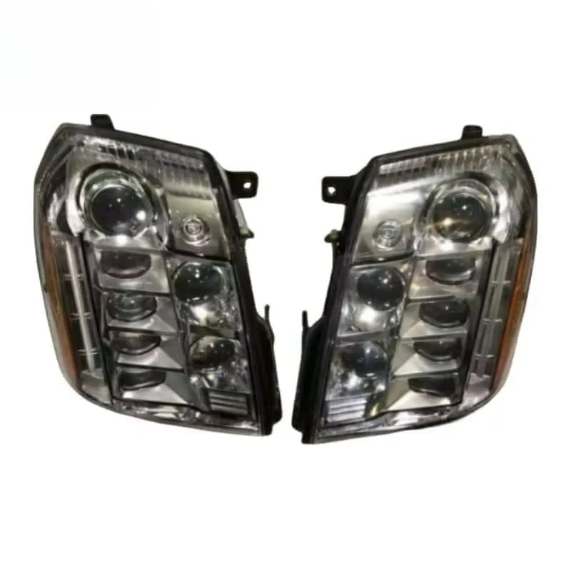 For Cadillac Escalade 2006-2013 Front Headlights’Premium Aluminum LED Chip External Driver Cool White Light IP67 XTS Escalade