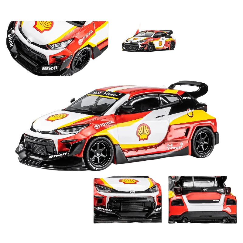 XCARTOYS POPRACE 1:64 Toyota GR Yaris Shell painted diecast alloy car model Collection Display boy toys Children\'s gifts.