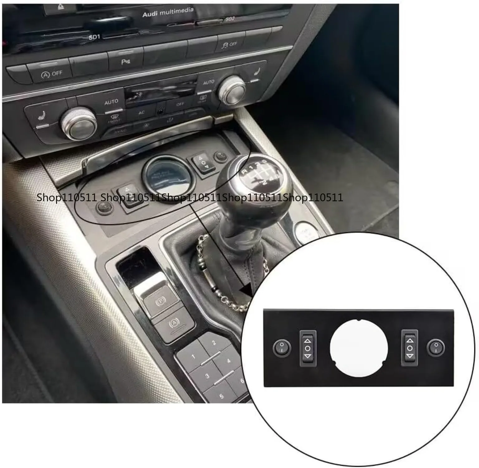 12V Solenoid Four Valve Air Suspension with Control Panel Ship Switch with Three Display Barometers