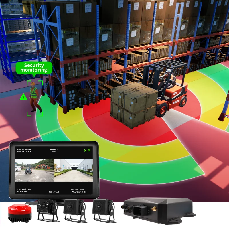 

Alarming I nfrared Sensor System Forklift AI Image Monitoring Distance Collision Safety Management Warning Device China