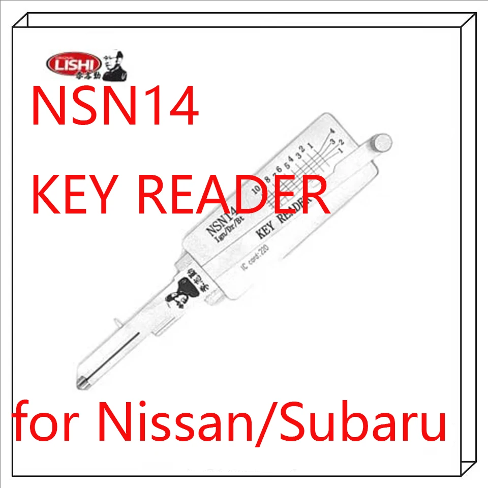 Nouveau décodeur Lishi à lecture directe 2026 pour Nissan/Subaru NSN14/DA34 – Outil de serrurier