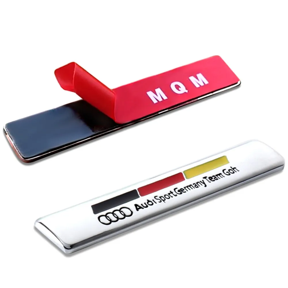 1PCS Car Badge Body Rear Trunk Metal Stickers Auto Decoration Accessories for Audi A1 A3 8P A4 B5 B6 B7 B8 A5 A6 C5 C6 C7 A7 A8