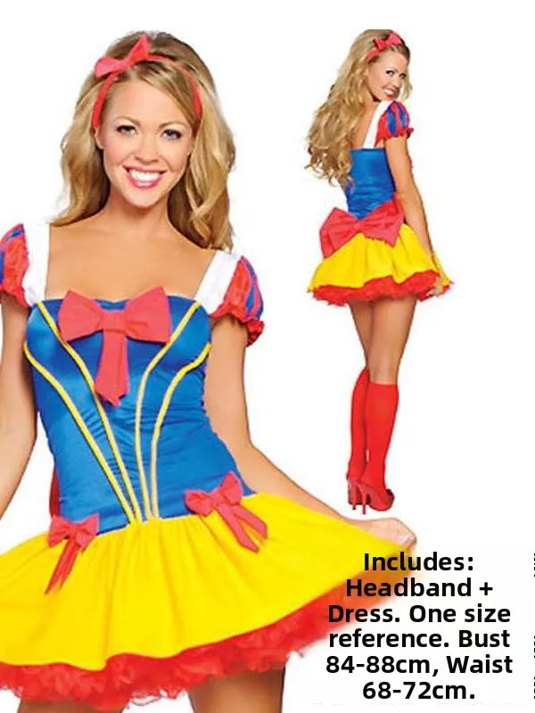 

New Halloween Costume Snow White Cosplay FAI Women's Traditional Ethnic Stage Performance Clothing Spring 2026