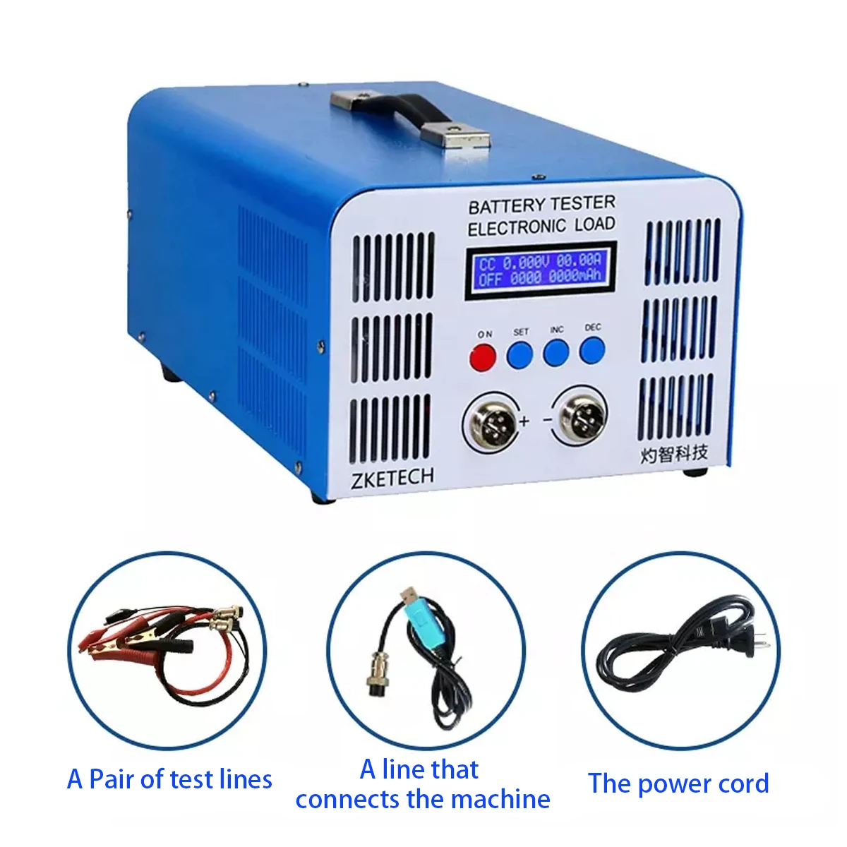 EBC-A40L 5V Battery Tester Charger Discharger 40A Lifepo4 Cells Capacity Tester Cycle Time Capacity Voltage 200W Testing Tool