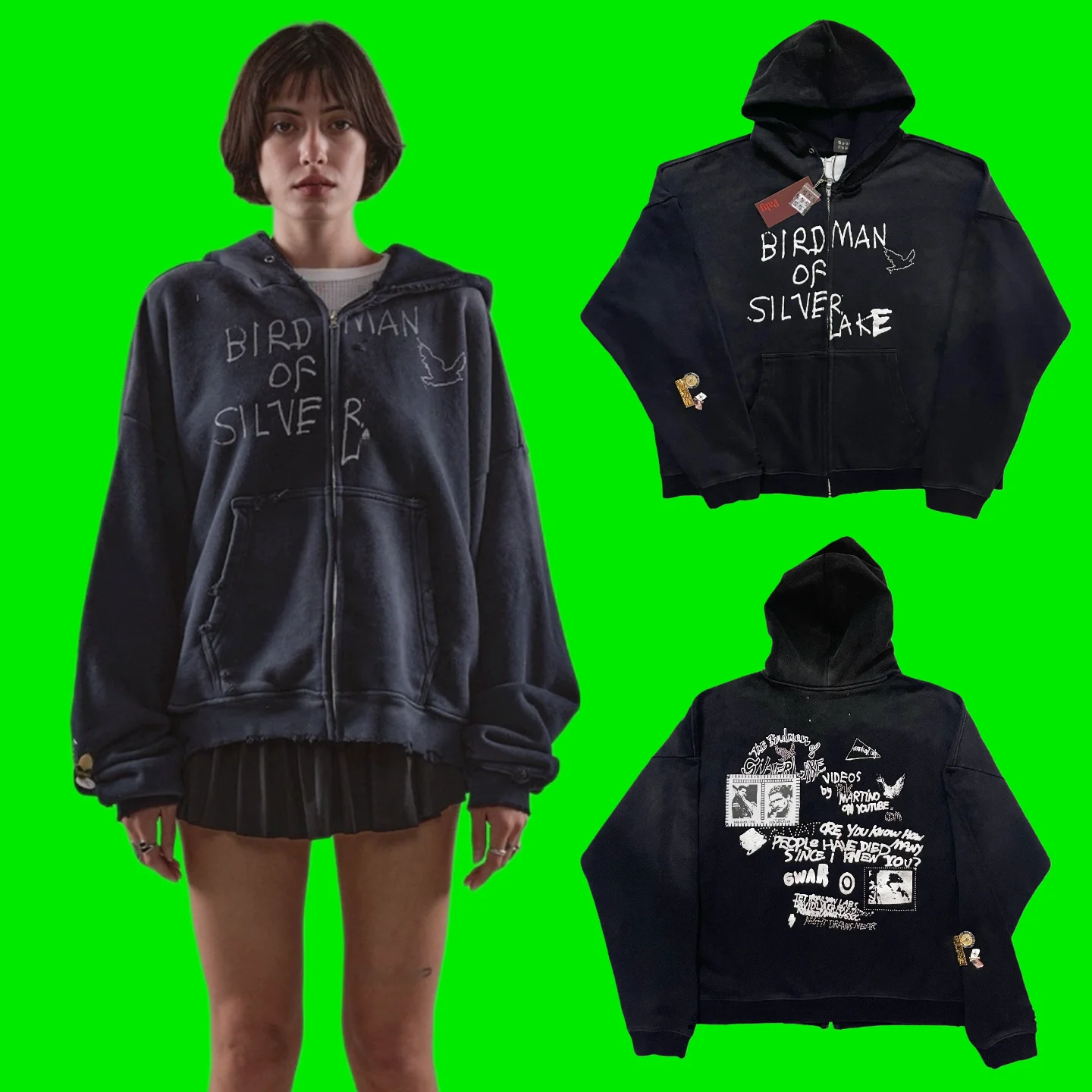 

Paly American West Coast Loose Fit Zipper Hoodie Pure Cotton Comfortable Long Sve Casual Sweatirt for Men Youth plus Size