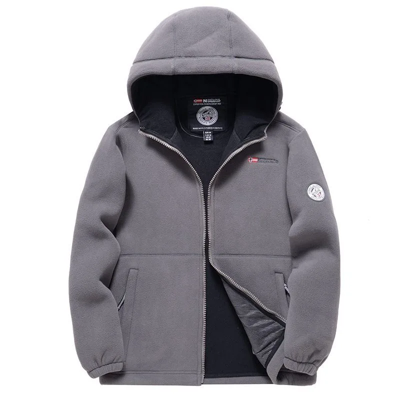 

Зимняя новая модная трендовая утолщенная теплая куртка с капюшоном из овечьей кожи для мужчин, повседневная свободная спортивная куртка больших размеров, высококачественная куртка M-3XL
