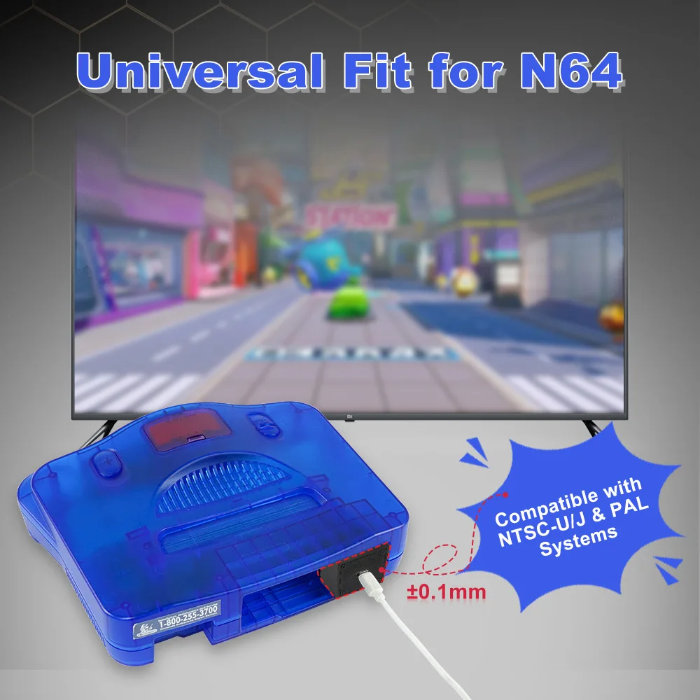 تصميم محمول لمحول الطاقة N64 DC GameCube واجهة جديدة من النوع C محددة