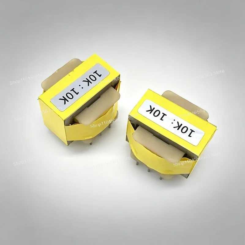 2PCS 10K:10K Permalloy Audio Isolation Transformer Balanced Unbalanced Conversion Audio Isolator Audio Accessory