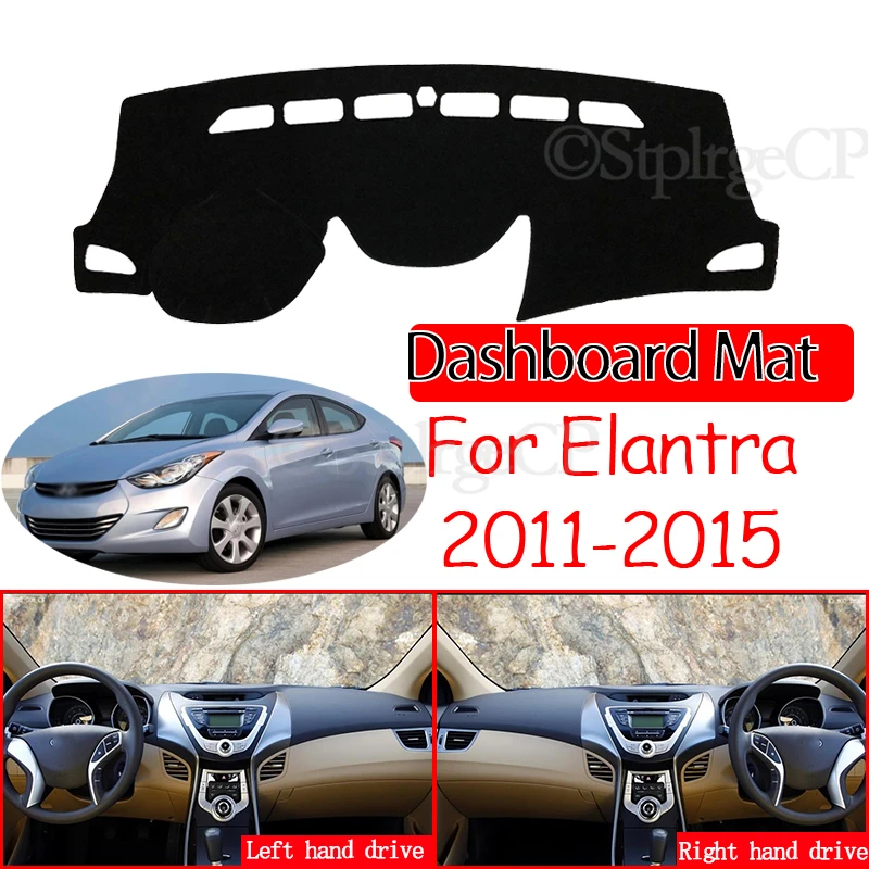 

Для Hyundai Elantra 2011 2012 2013 2014 2015 MD UD Avante противоскользящий коврик для приборной панели, солнцезащитный козырек, аксессуары для защиты от УФ-лучей