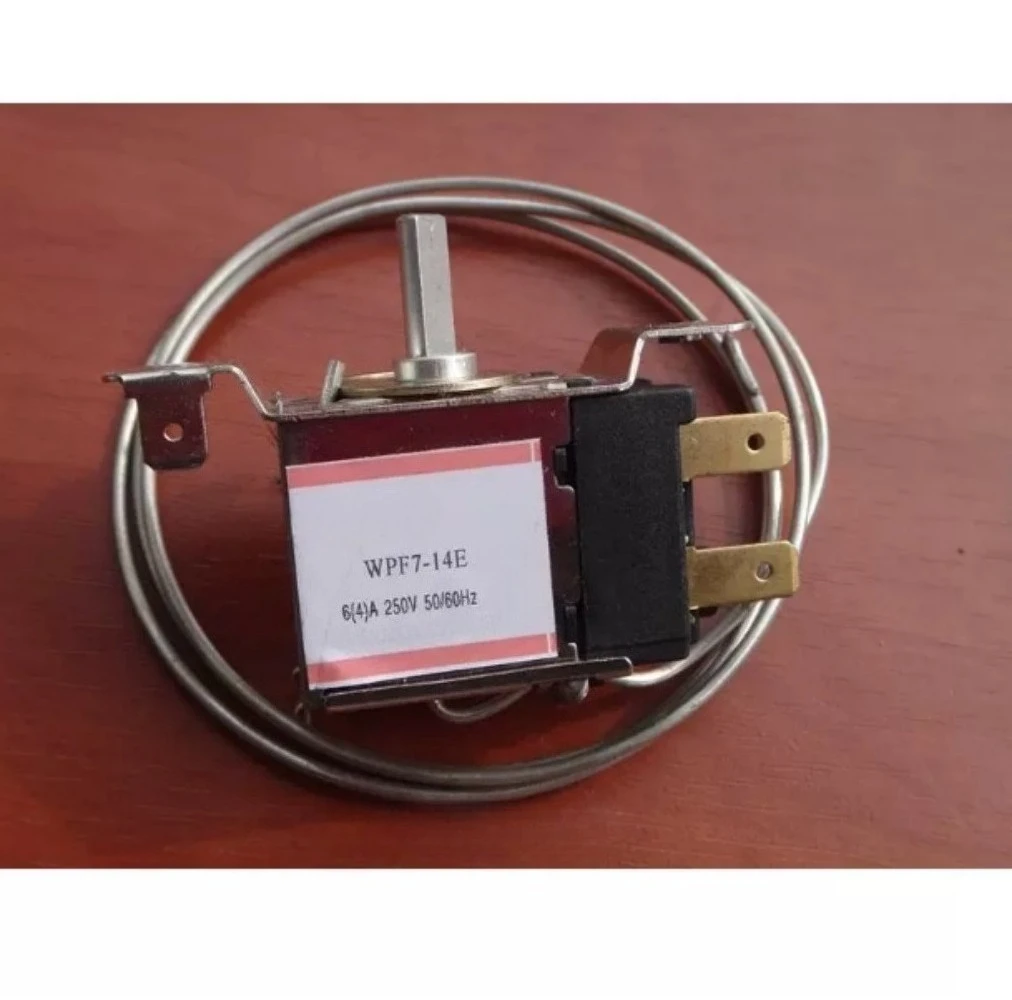 WPF7-14E Refrigerator Freezer Thermostat, 2 Pin Side Mount Temp Controller With 45cm Probe