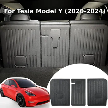 Rear seat back cover backrest protector for Tesla model Y accessories 2020 2021 2022 2023 2024 cargo trunk liner