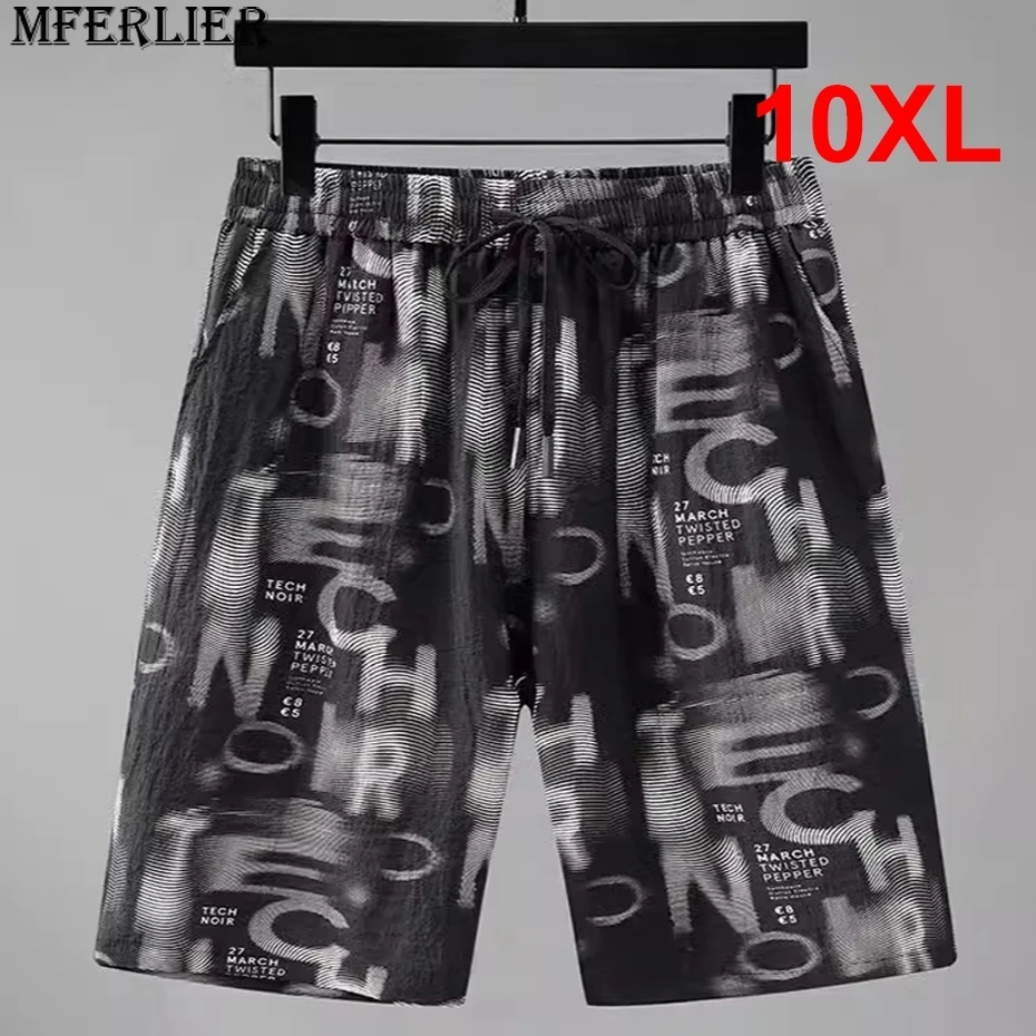 Strand Shorts Männer plus Größe 10xl Sommer coole Shorts Mode lässig Brief Graffiti kurze Hosen männlich große Größe unten