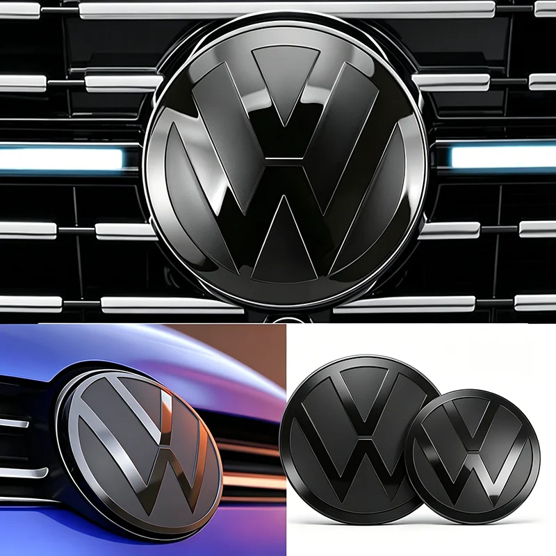 Autocollant pour emblème de calandre avant et de coffre arrière de voiture VW, ne gêne pas le système ACC, pour VW GTI Polo Golf MK6 MK7 Passat Tiguan CC T-ROC Arteon Jetta