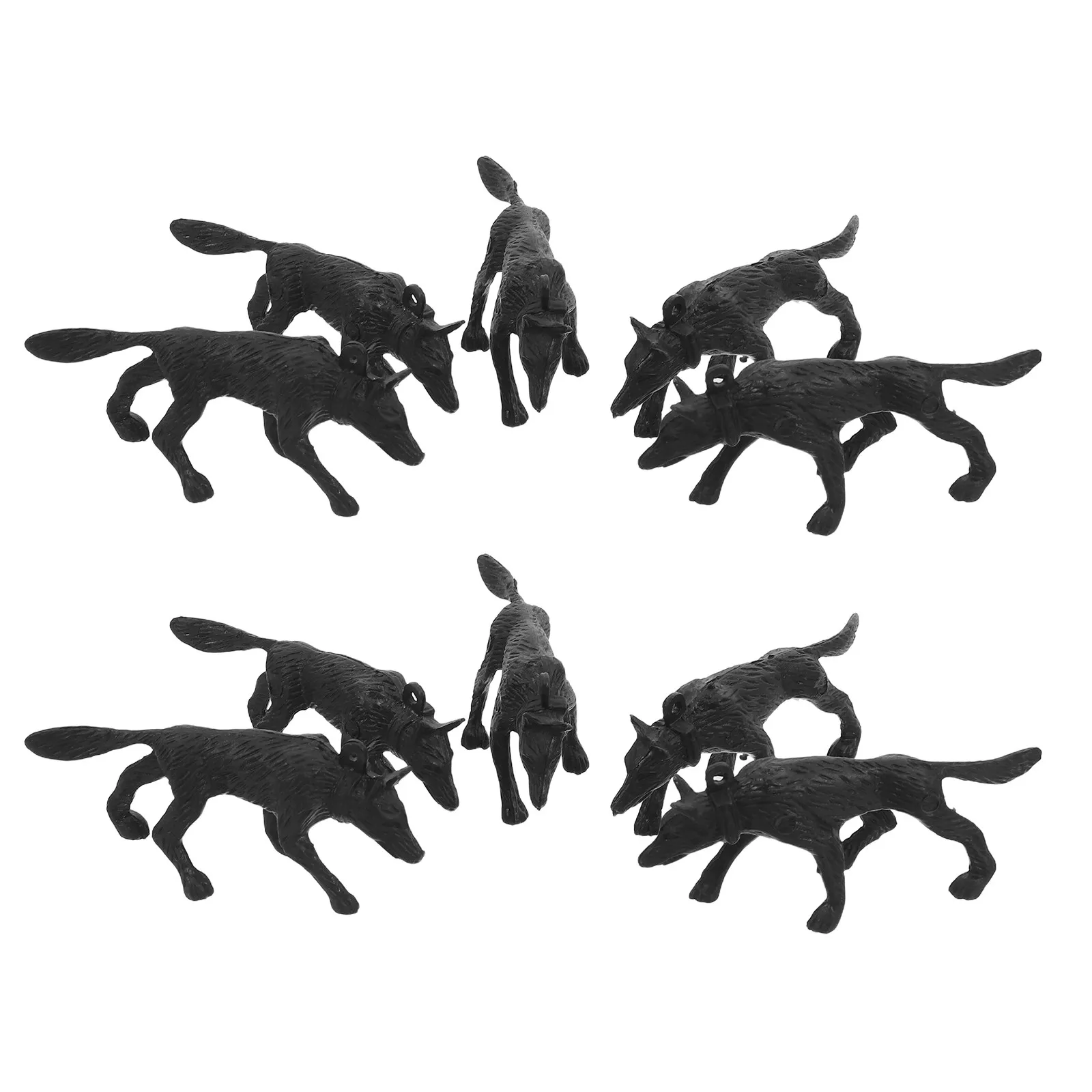 

50Pcs Realistic Police Dog Animal Figures for Kids Sand Table Therapy Role Play Imaginative Play Fine Motor Skills Development