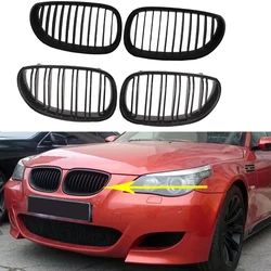 2 Stuks Voorbumper Nier Grill Racing Grills Glanzend/Mat Zwart Voor Bmw E60 E61 M5 5 Serie 2003 2004 2005 2006 2007 2008 2009