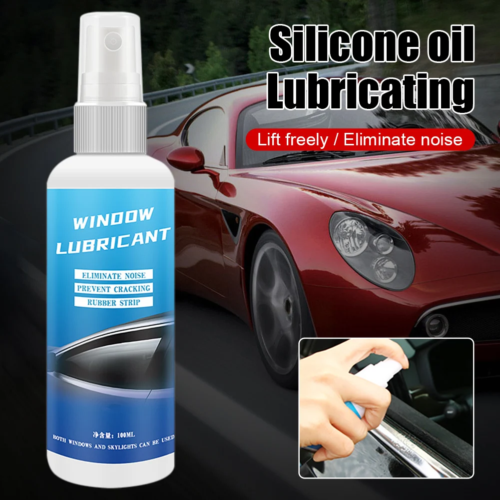 

Car Window Lubricant Rubber Strip Softening Smooth Window Lifting Lube Spray Noise Reduction Auto Maintenance Accessories