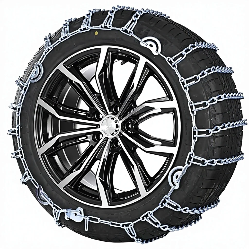 Universal Auto Snow Chains, Automatic Tightening Tire Chains for Snow Mud Road Emergency