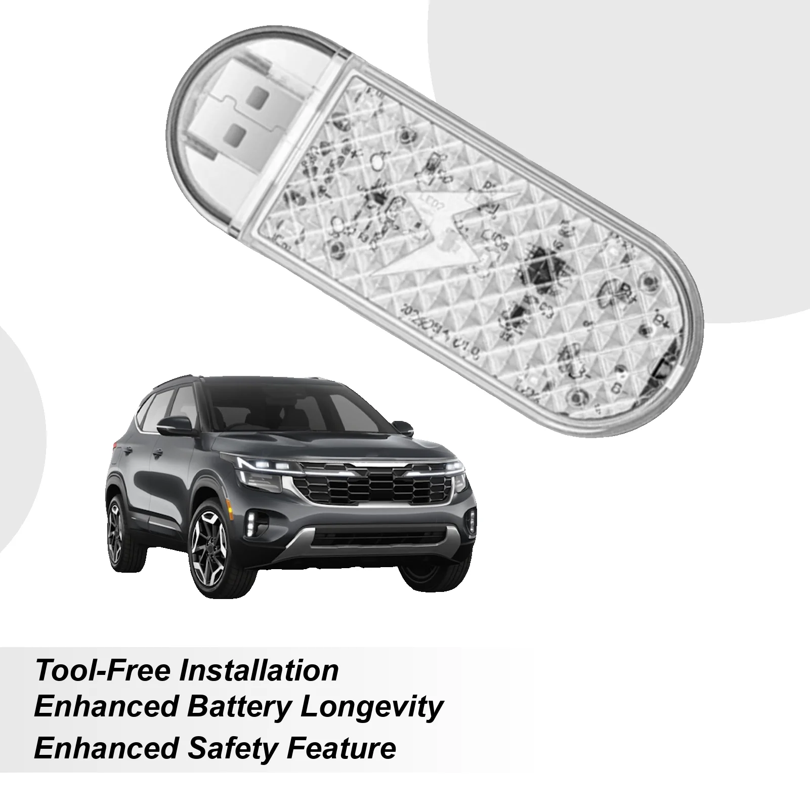 

Welcome Lights For Cars Magnetic Auto Puddle Door Sensor Lamp USB Charging Warning Lamp For Vehicle Night Driving RV Touring Men