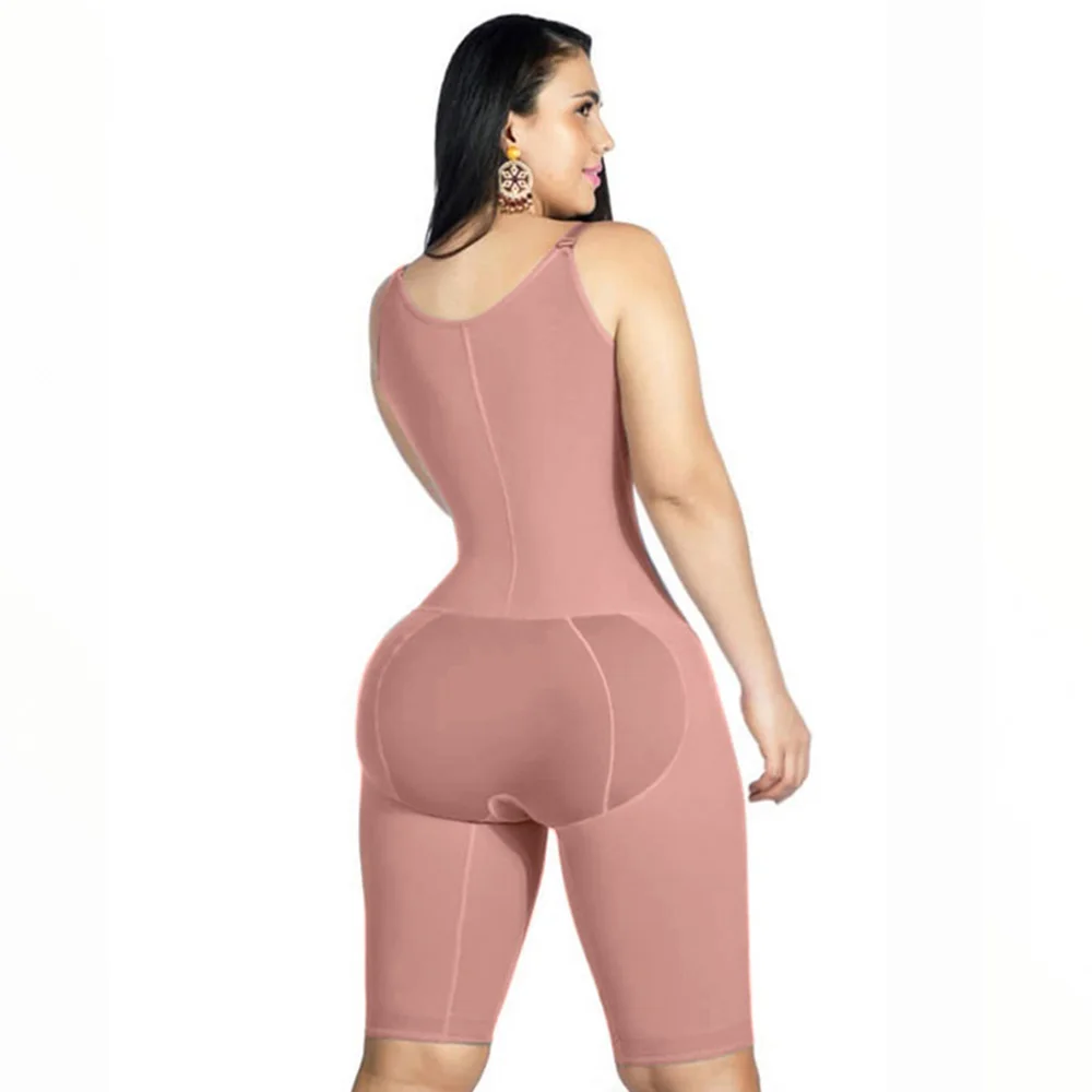 Fajas Colombianas Side zipper open chest sleeveless jumpsuit Women's Shapewear slimming Body Abdominal tightening Butt Lifter