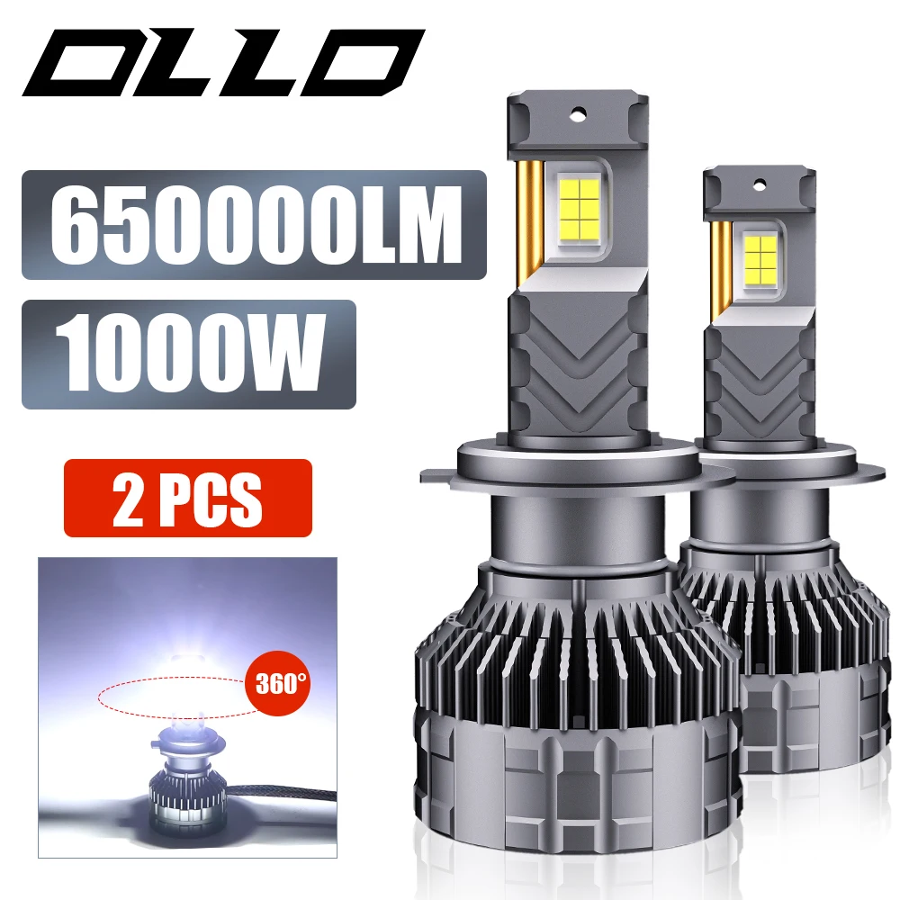 

2pcs H7 LED H11 H4 Hi/Lo H1 H3 Led Lights for Car Super Bright 800W 500000LM H13 9005 9006 Car Headlight Bulbs 6000K Car Lights