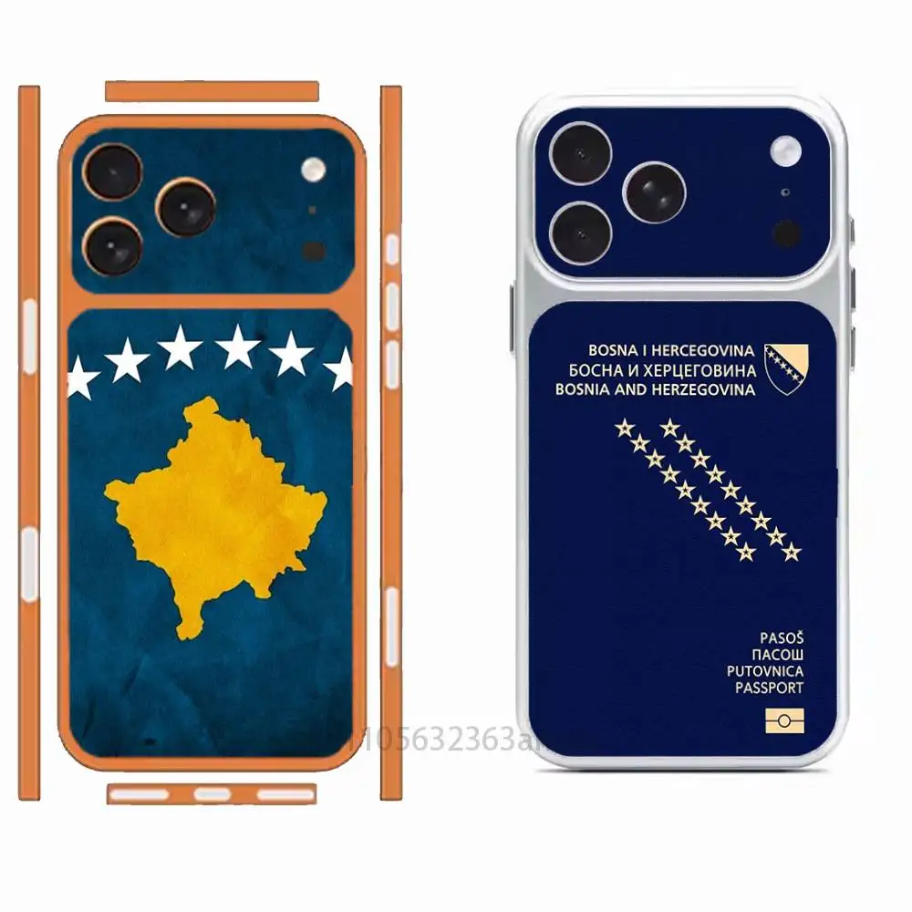 

Bosnia Herzegovina Passport Removable HD/Matte Full Coverage Films For iPhone 17 Pro Max 17 Pro
