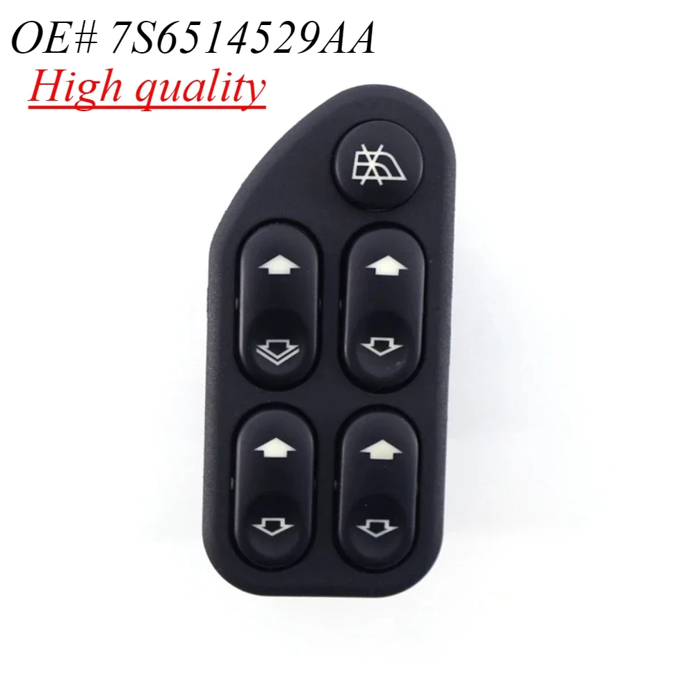 7S6514529AA Electric Window Switch 4 Way Driver Side For Ford Ranger Fiesta Ecosport 2004-2008 7S65-14529-AA 2S6514529CB