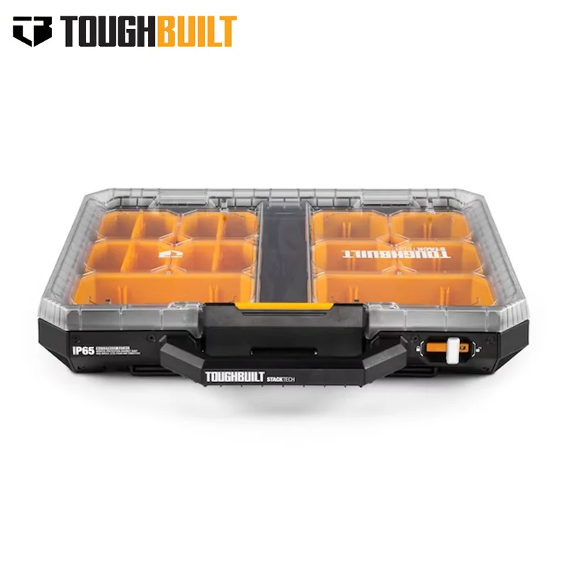 TOUGHBUILT Stacked medium-sized storage box, toolbox maintenance parts storage box, multifunctional partition TB-B1-O-10