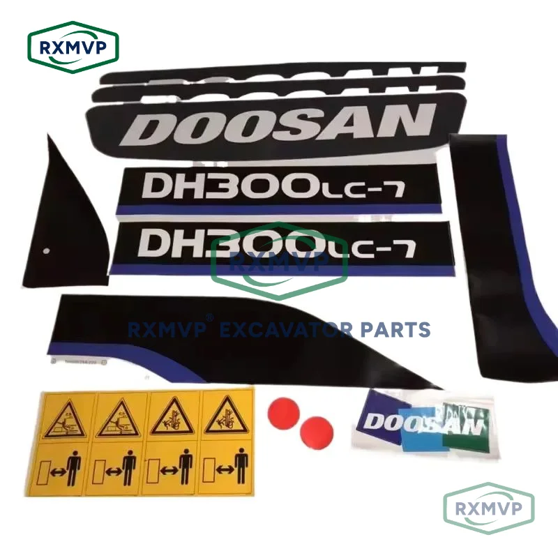 excavator sticker For DX60 DX300 DH150 DH225 DH300 DH370-7 body sticker