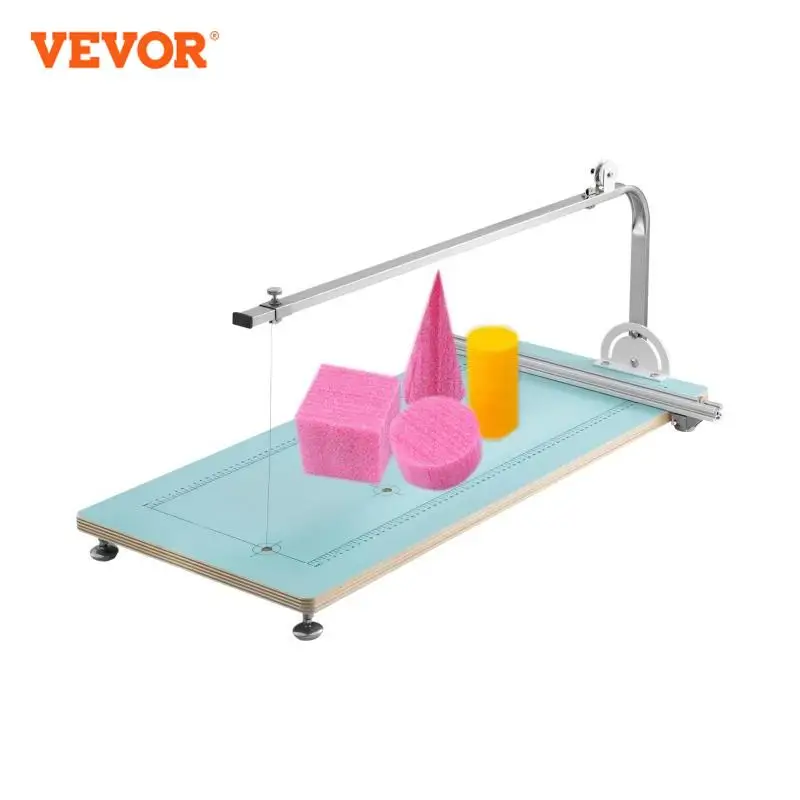 VEVOR Foam Cutter Machine Adjustable Angle Controllable Temperature Table Fire MDF + Alloy Styrofoam Sponge Cutting Tool Kit