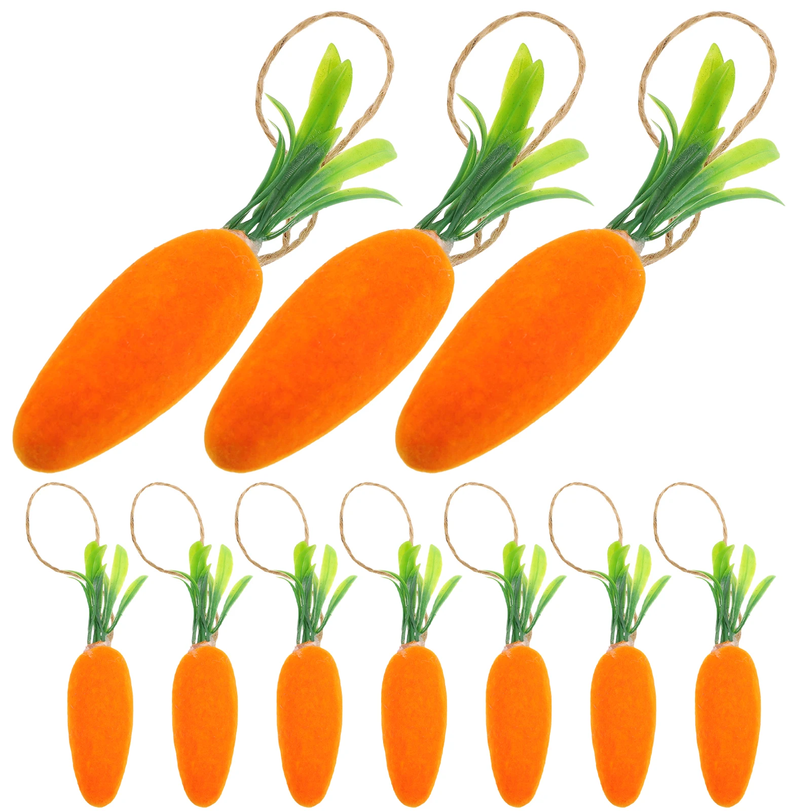 

10pcs Ornament Carrot For Party Decoration Hanging Crafts Easter Decor Artificial Vegetables Party Accessories