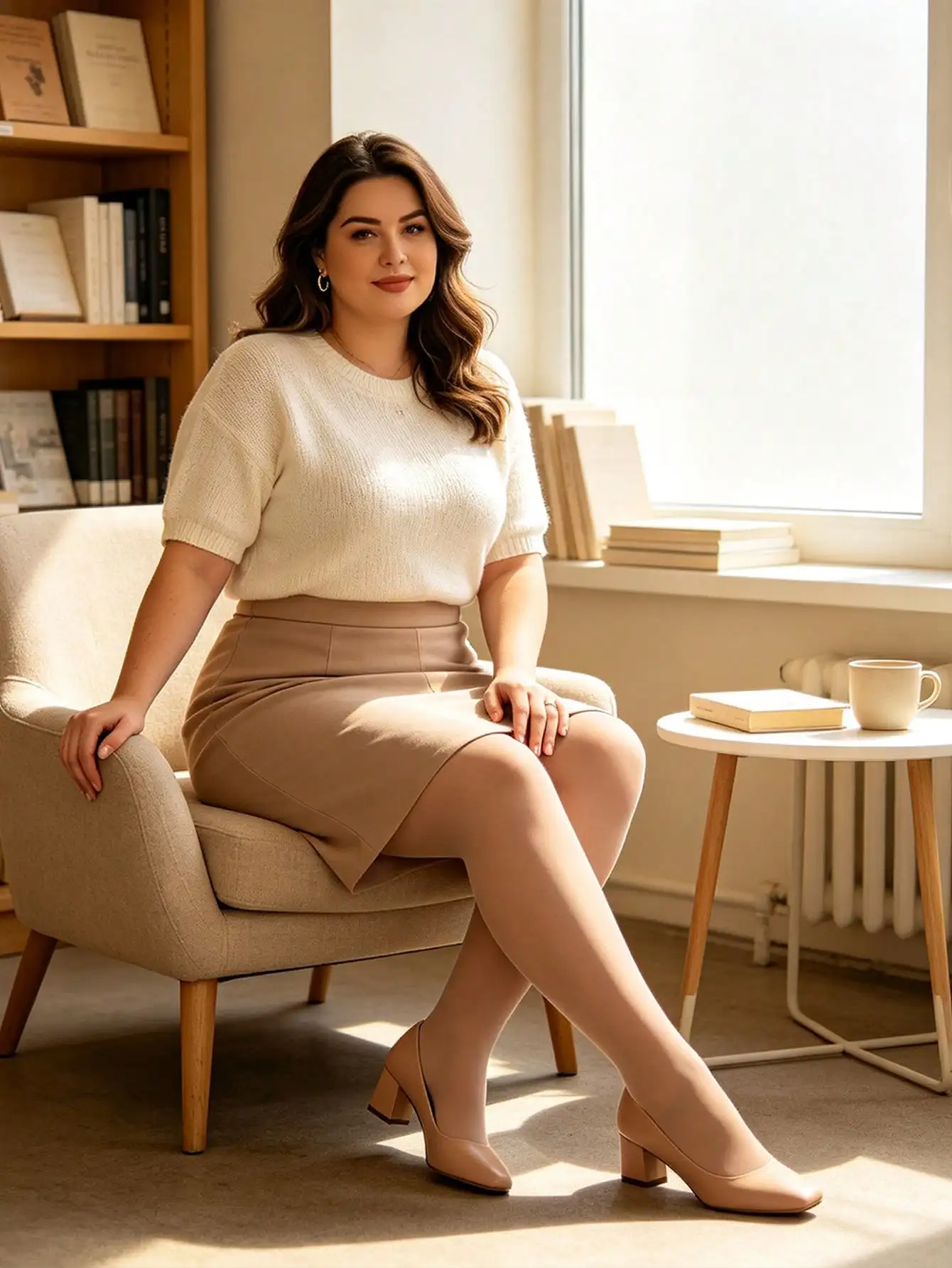 1Pair Plus Size Matte Nude Opaque Pantyhose High Elastic Curvy Women Office Elegant Daily Tights