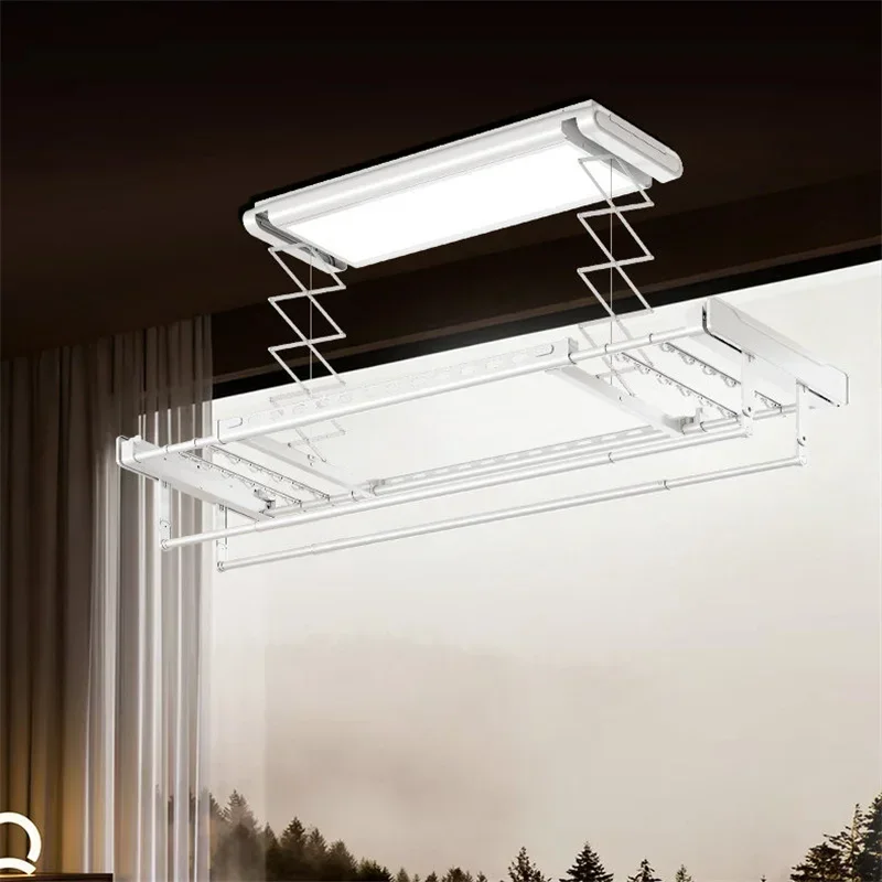 Remote Control Lifting Clothes Dryer Electric Clothes Drying Rack Home Strong Load-bearing Automatic Retractable Drying Rack