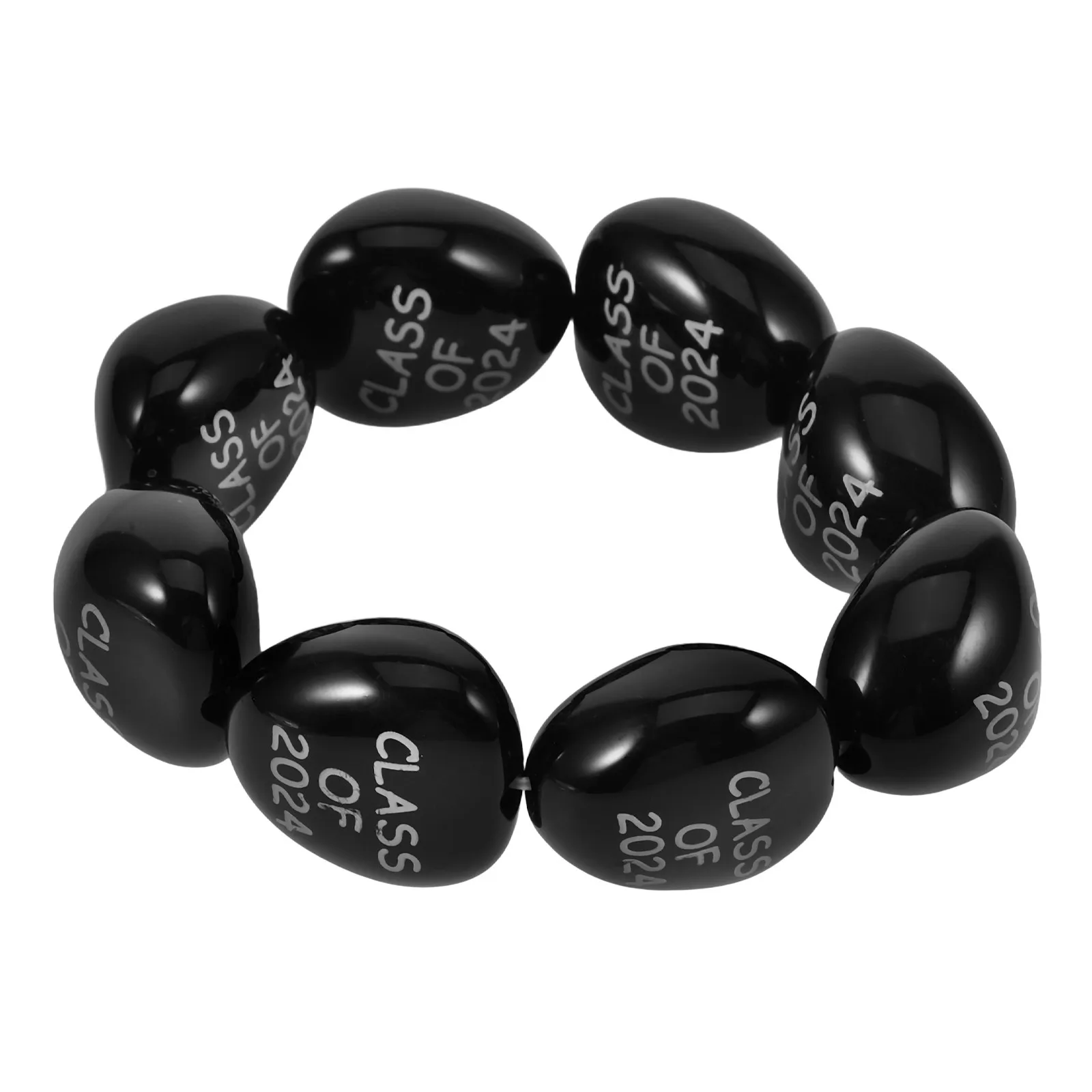 

Акриловый браслет в форме гайки для выпускников 2024 года, бисерный браслет-бэнгл для выпускников колледжа, стильный, удобный, не выцветает