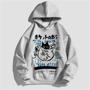 اليابان أنيمي عارضة بلوزات قمم ، ملابس هاراجوكو رائعة ، أزياء الأزواج الهيب هوب أعلى 8 بيع من النوع الثقب الإبهام ثقب البلوط - No2