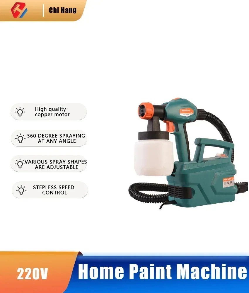 SG9619 / SG9616MINI / SG9616N High Voltage Electric Spray Gun Paint Coating Gun 220V / 850W / 900W Home Paint Machine